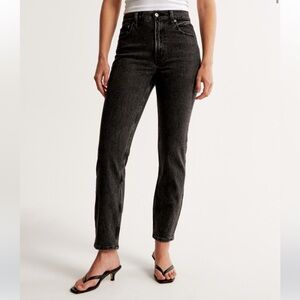 AF The Mom High Rise Black Jeans